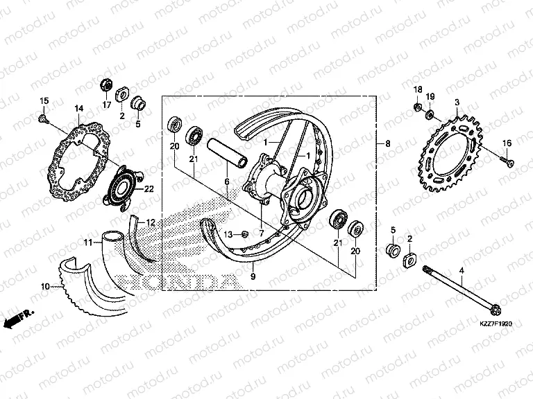 F-19-20 REAR WHEEL