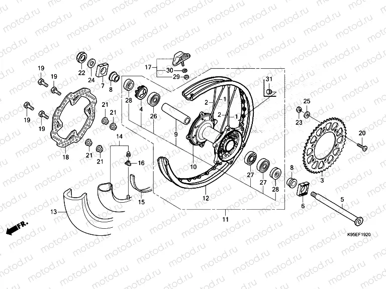 F-19-20 REAR WHEEL