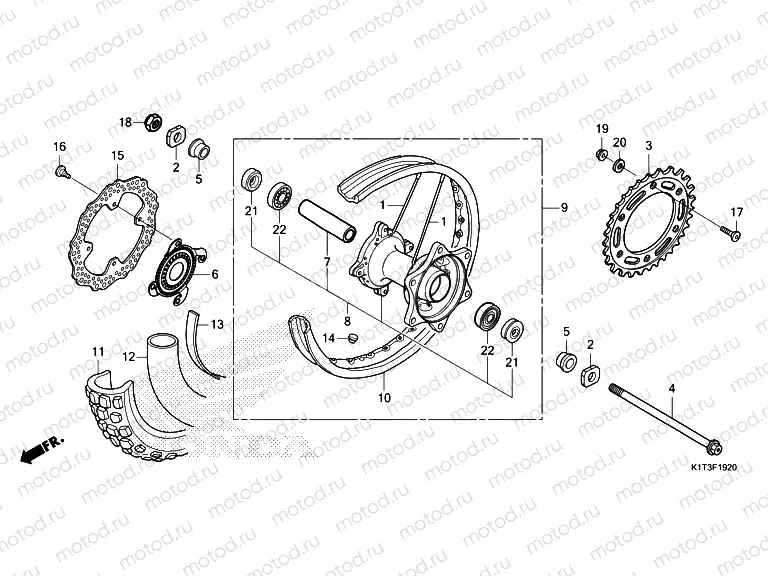 F-19-20 REAR WHEEL