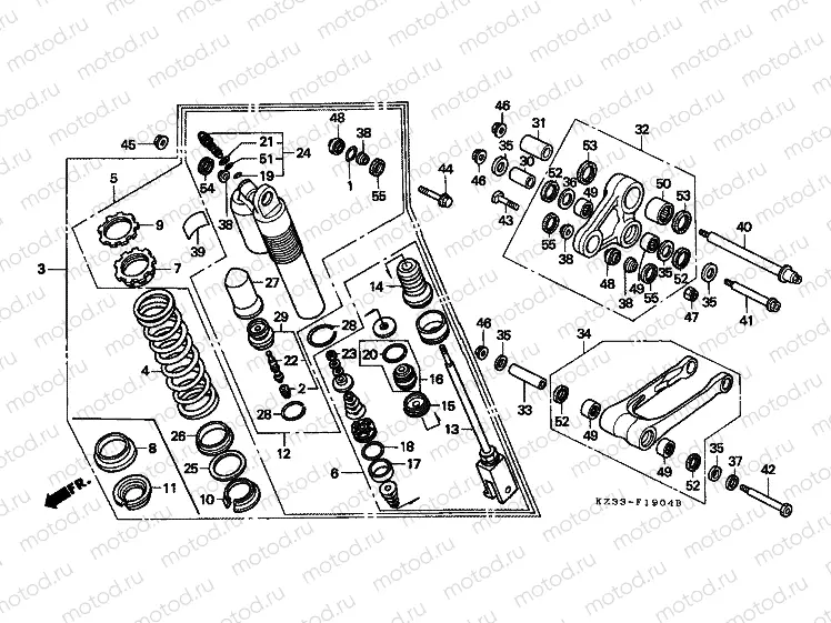 F-19-4 REAR SHOCK ABSORBER
