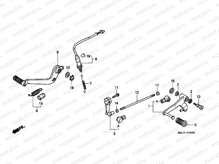 F-19 BRAKE PEDAL / PEDAL REPLACEMENT
