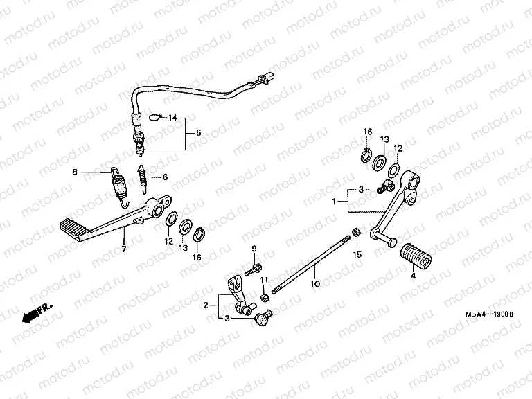 F-19 BRAKE PEDAL / PEDAL REPLACEMENT