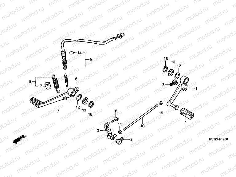 F-19 BRAKE PEDAL / PEDAL REPLACEMENT