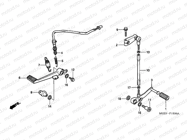 F-19 BRAKE PEDAL / PEDAL REPLACEMENT