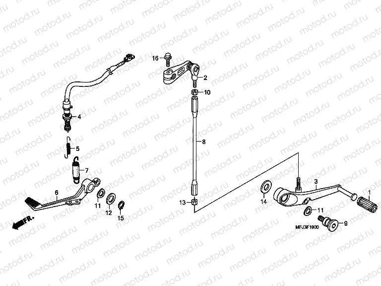 F-19 BRAKE PEDAL / PEDAL REPLACEMENT
