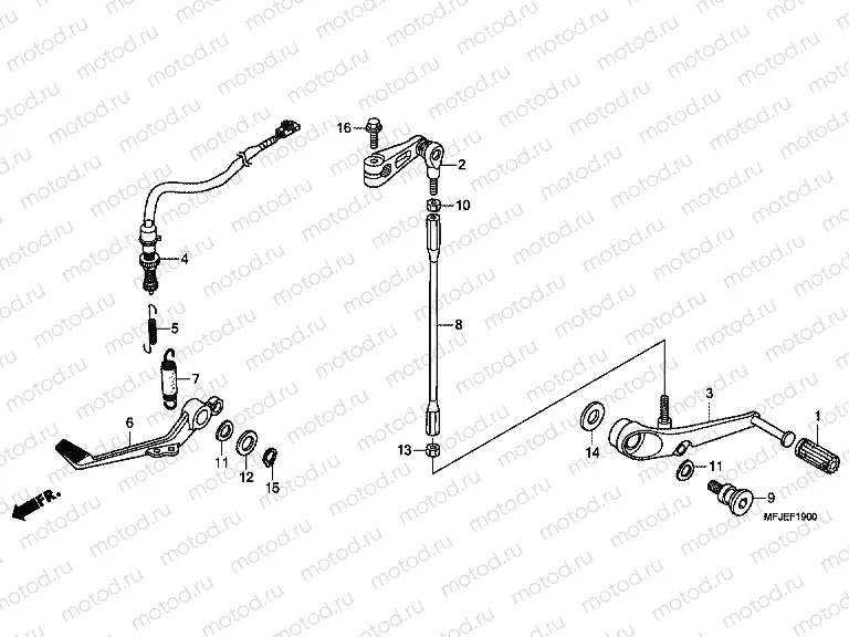 F-19 BRAKE PEDAL / PEDAL REPLACEMENT