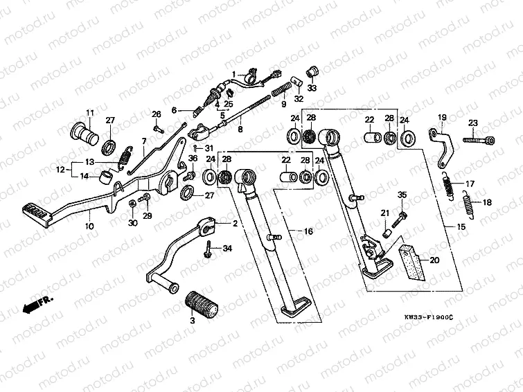 F-19 BRAKE PEDAL / PEDAL REPLACEMENT