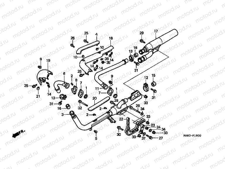 F-19 EXHAUST DRUM