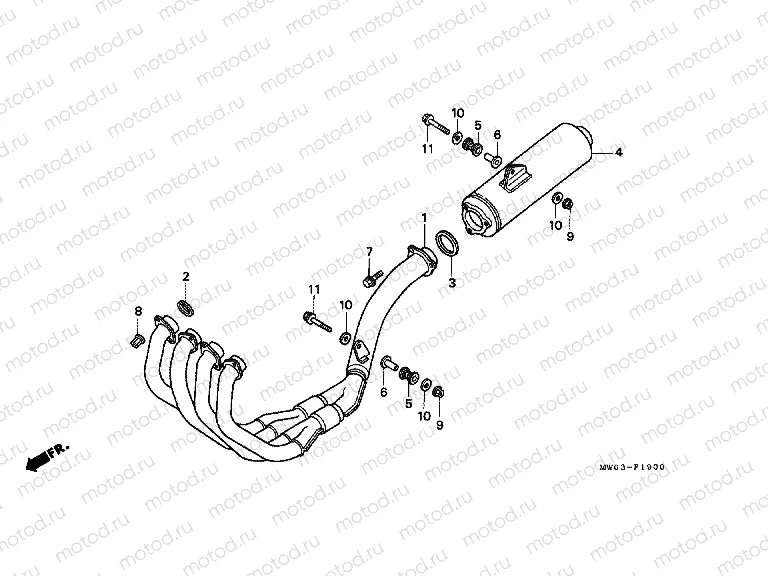 F-19 EXHAUST DRUM