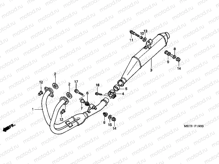F-19 EXHAUST DRUM