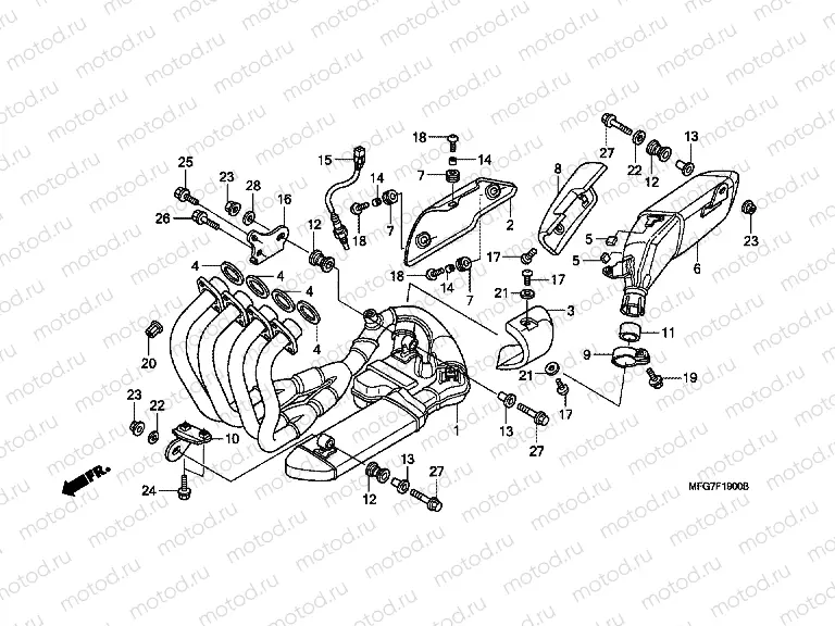 F-19 EXHAUST DRUM