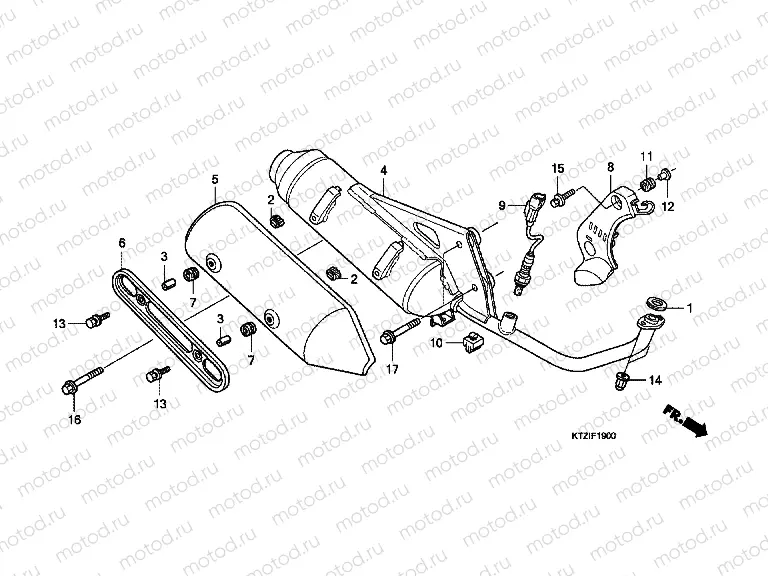 F-19 EXHAUST DRUM