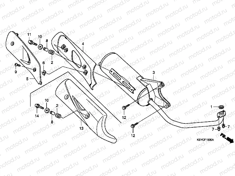 F-19 EXHAUST DRUM (SC1255,6,8)