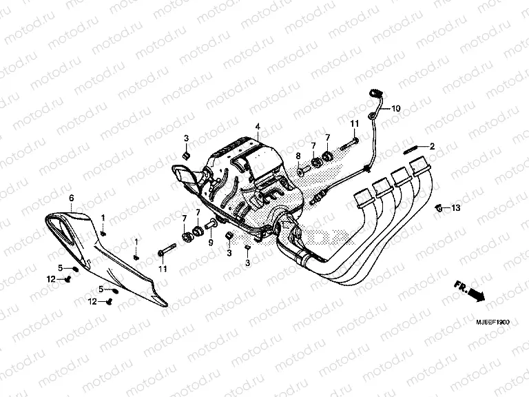 F-19 EXHAUST MUFFLER