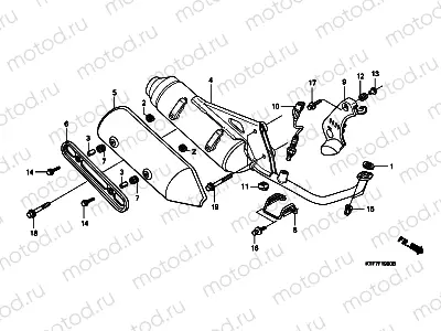 F-19 EXHAUST MUFFLER