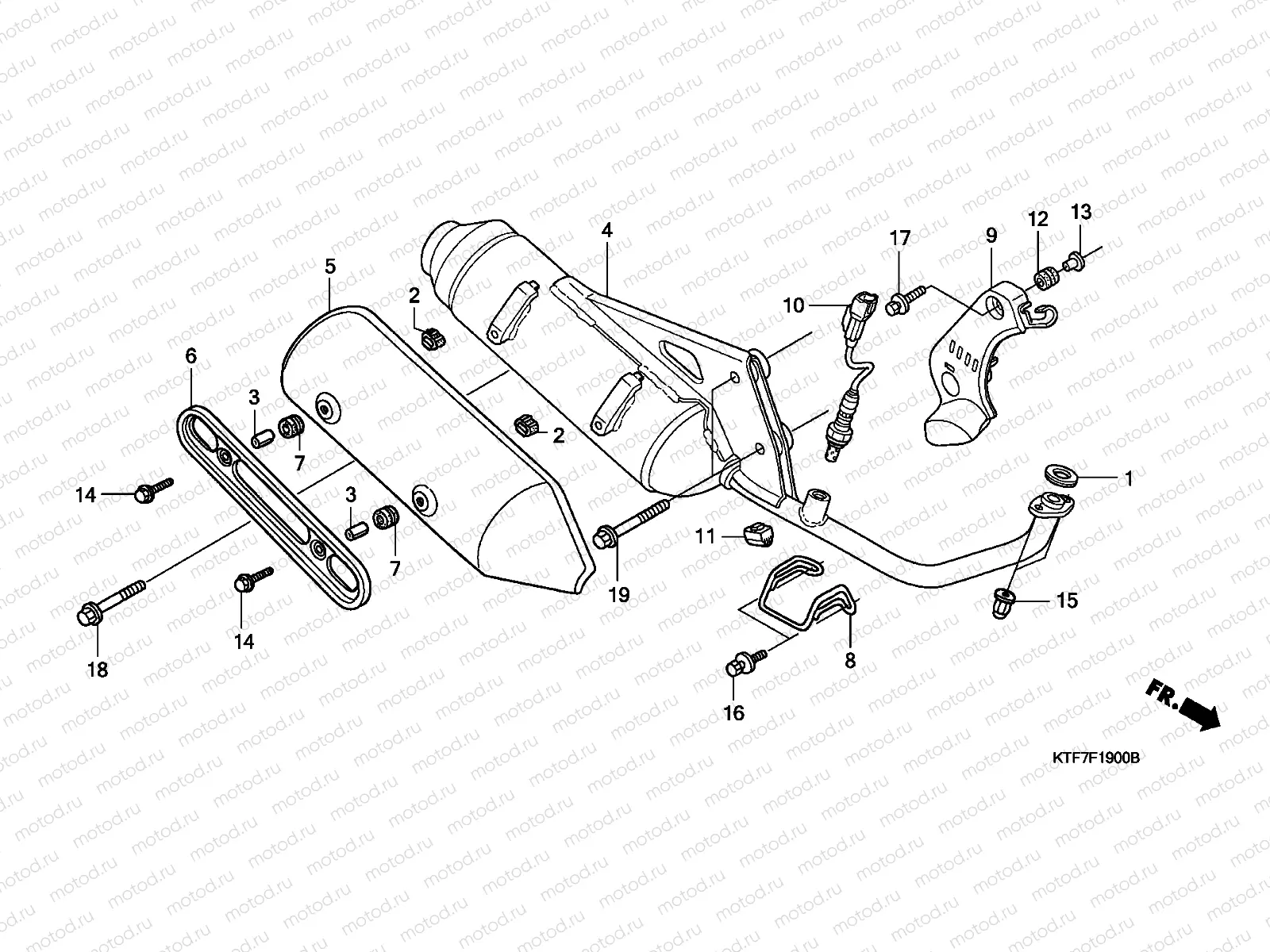 F-19 EXHAUST MUFFLER