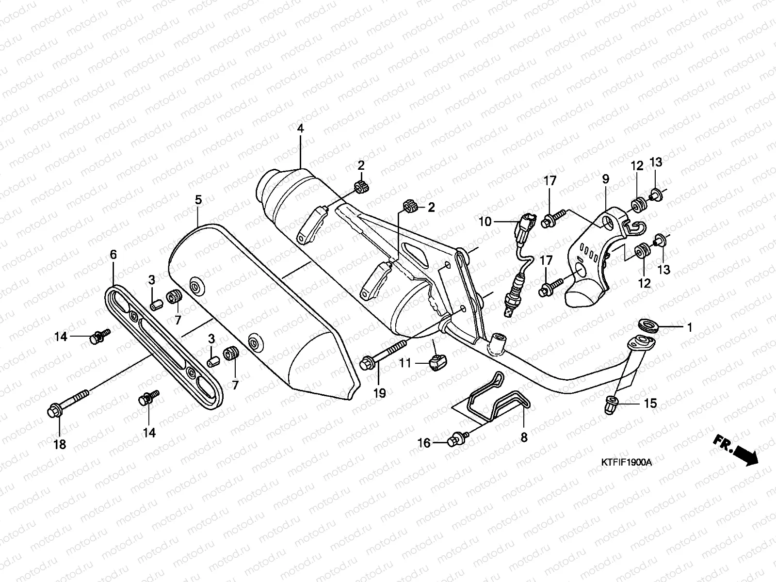 F-19 EXHAUST MUFFLER