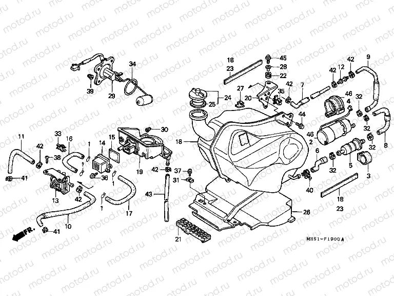 F-19 FUEL TANK/FUEL PUMP