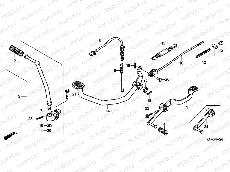 F-19 PEDAL (CBF1505 / M5 / 6 / M6 / 7 / M7 / M9 / MA)
