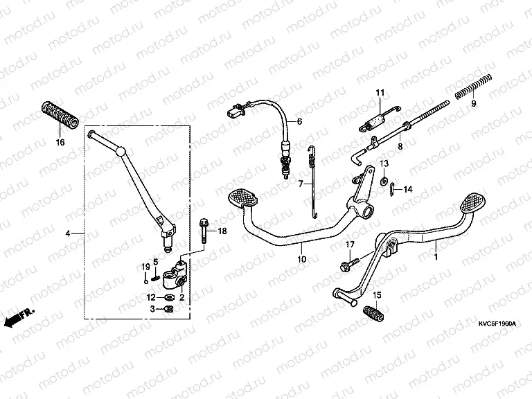 F-19 PEDAL (GLH1251SH / 2SH / 3SH)