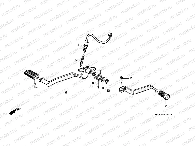 F-19 PEDAL (VFR750FL / FM / FN / FP)