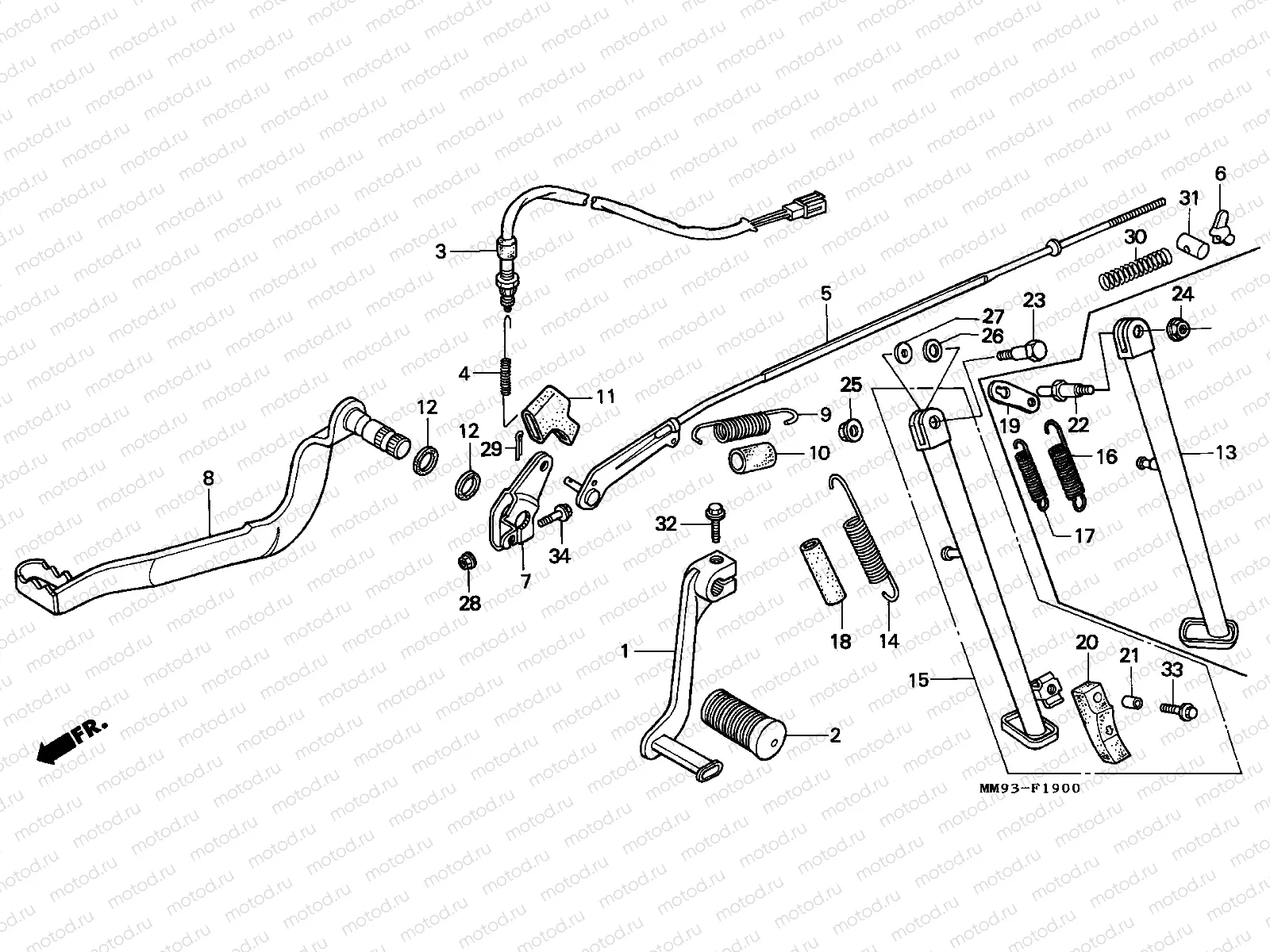 F-19 PEDAL/STAND (1)