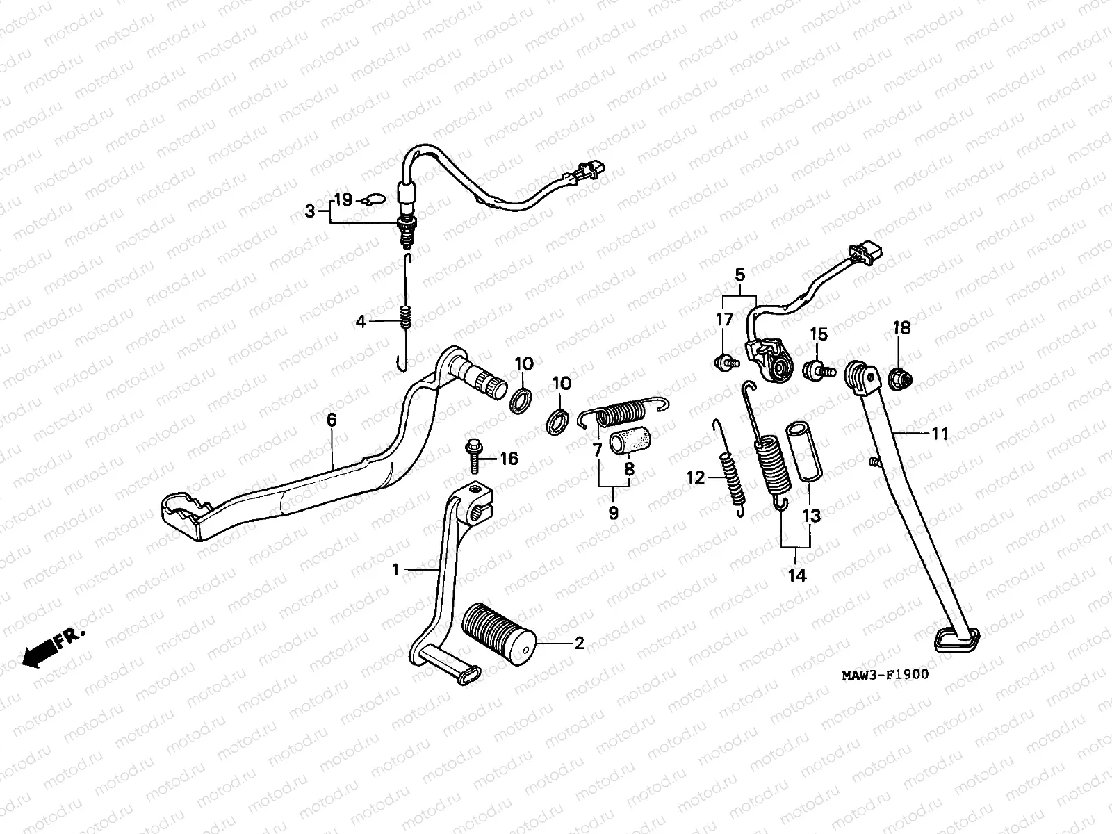 F-19 PEDAL/STAND