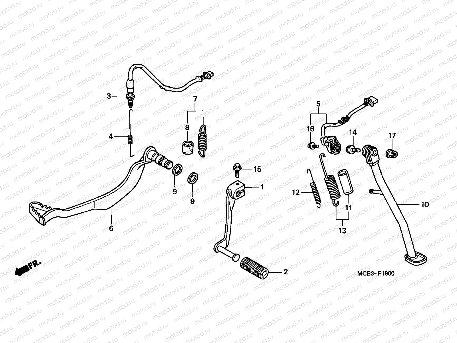 F-19 PEDAL/STAND