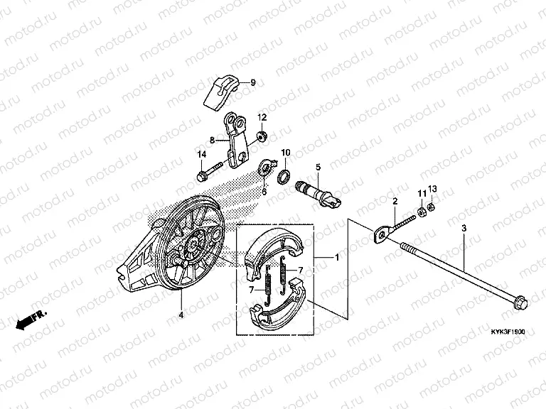 F-19 REAR BRAKE PANEL
