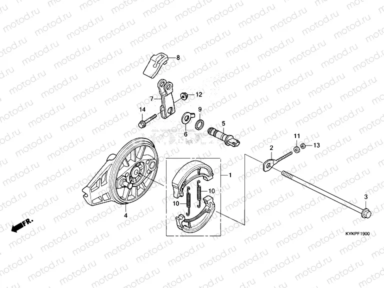 F-19 REAR BRAKE PANEL