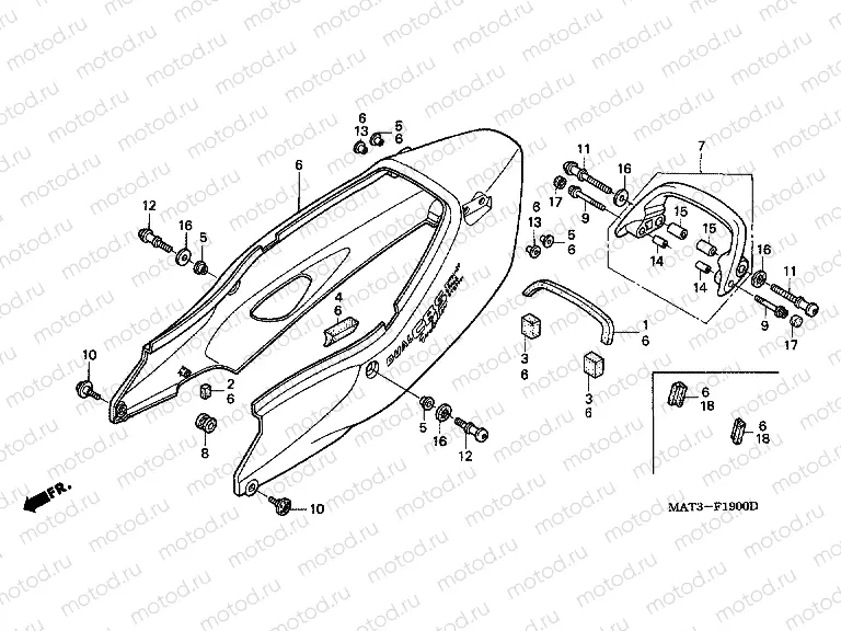 F-19 REAR ENGINE COVER