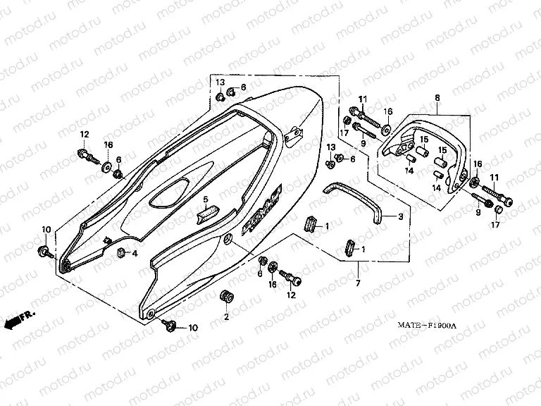 F-19 REAR ENGINE COVER