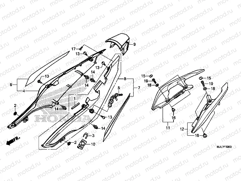F-19 REAR ENGINE COVER