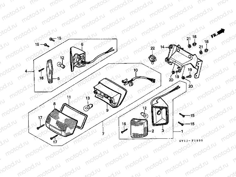 F-19 REAR FLASH / REAR LAMP