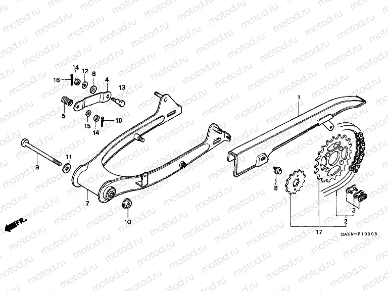 F-19 REAR FORK