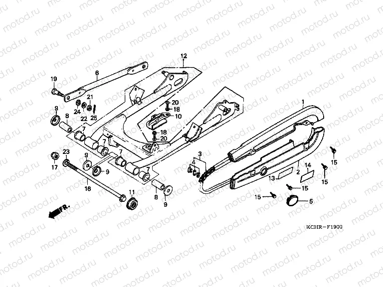 F-19 REAR FORK / CHAIN ​​CABINET
