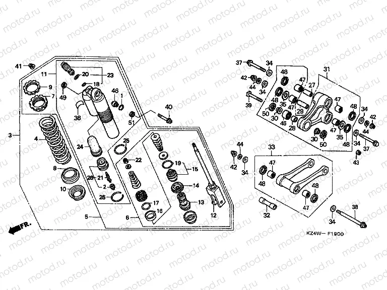 F-19 REAR SHOCK ABSORBER
