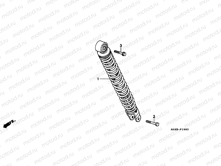 F-19 REAR SHOCK ABSORBER
