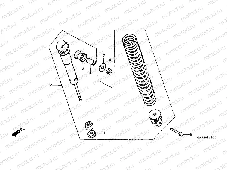 F-19 REAR SHOCK ABSORBER