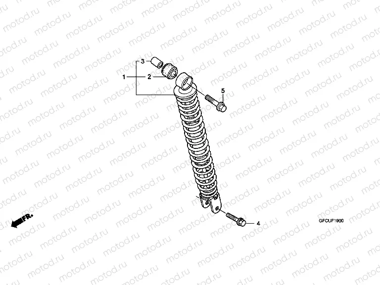 F-19 REAR SHOCK ABSORBER