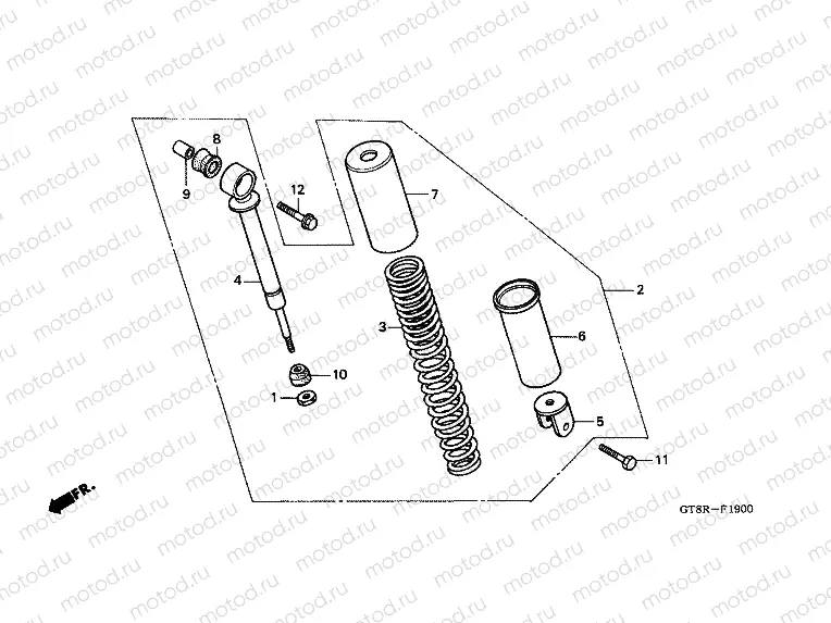 F-19 REAR SHOCK ABSORBER