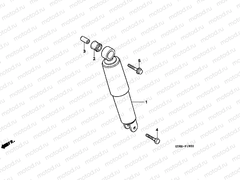 F-19 REAR SHOCK ABSORBER