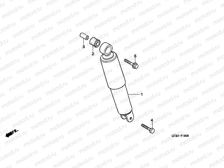 F-19 REAR SHOCK ABSORBER