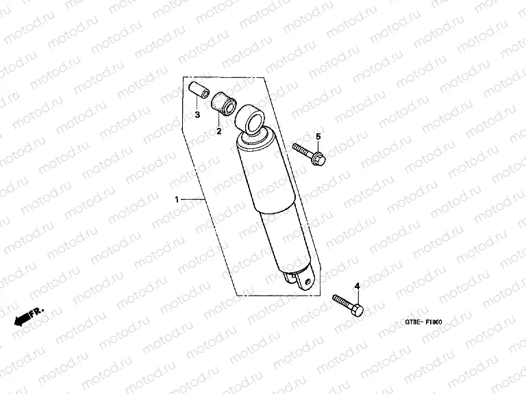 F-19 REAR SHOCK ABSORBER