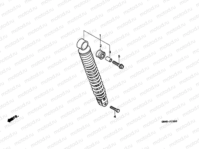 F-19 REAR SHOCK ABSORBER
