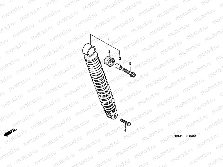 F-19 REAR SHOCK ABSORBER