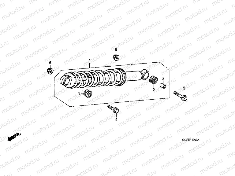 F-19 REAR SHOCK ABSORBER