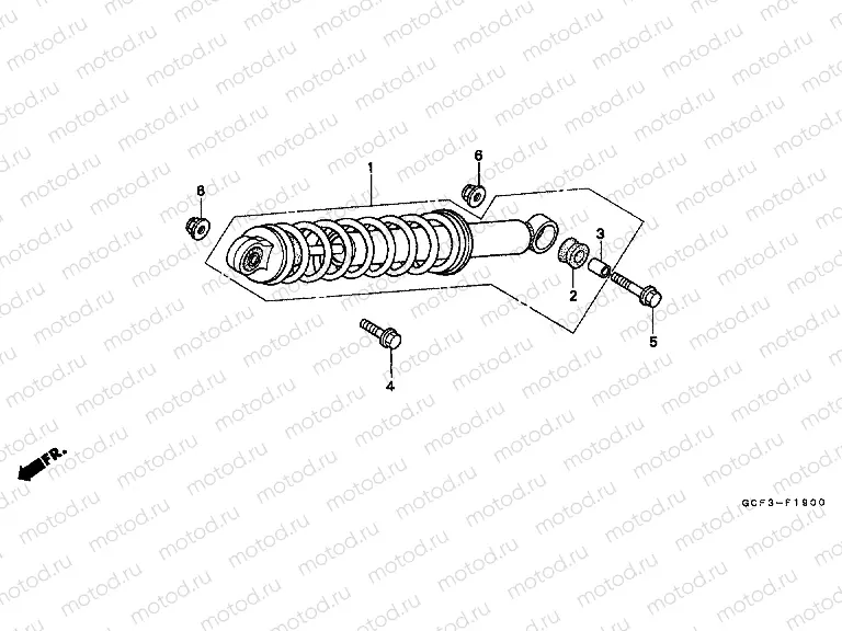 F-19 REAR SHOCK ABSORBER