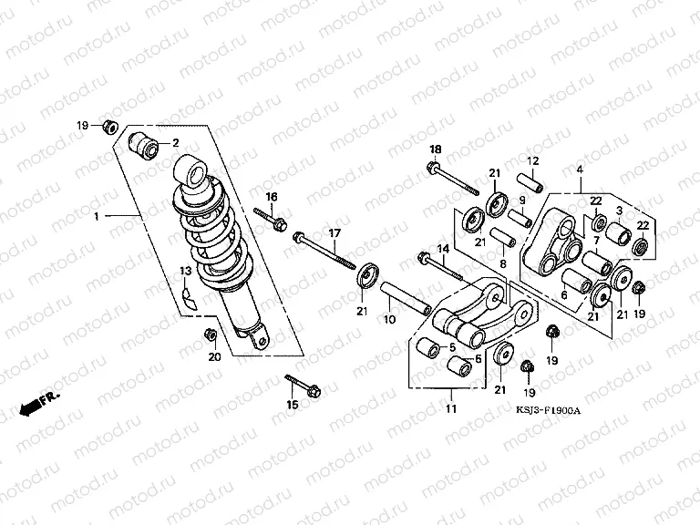 F-19 REAR SHOCK ABSORBER