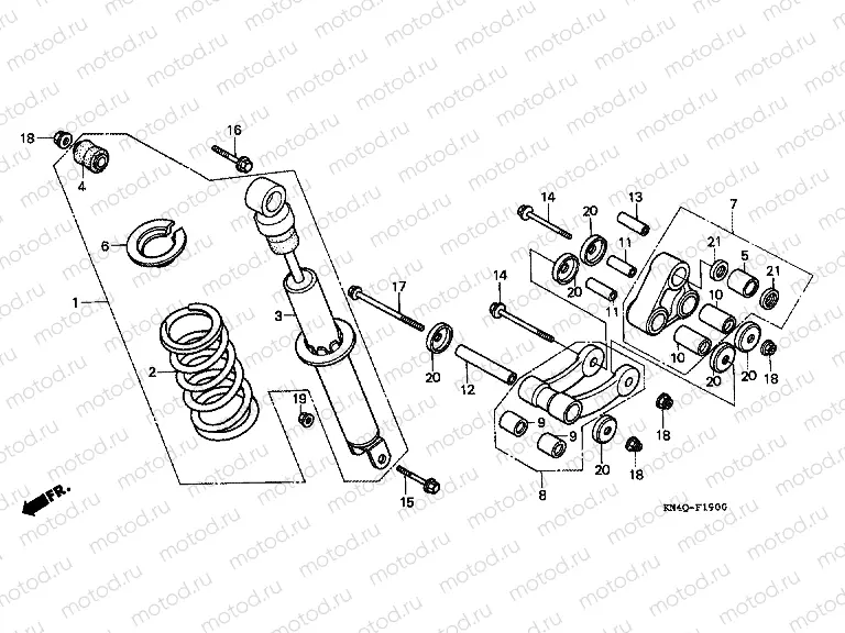 F-19 REAR SHOCK ABSORBER